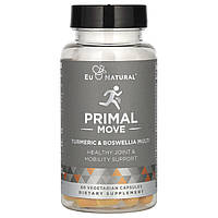 Куркума і босвелія, PRIMAL, Turmeric & Boswellia, Eu Natural, 60 вегетаріанських капсул