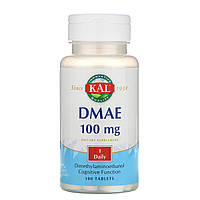 ДМАЕ, DMAE, KAL, 100 мг, 100 таблеток