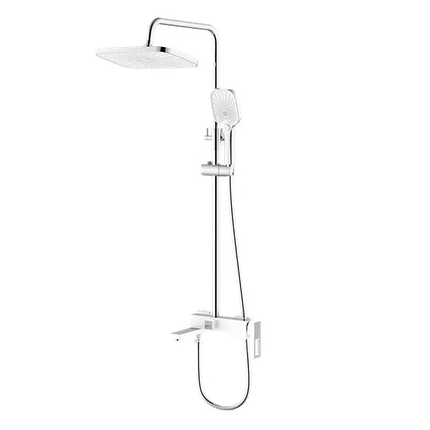 Душова колона MX Premium WALTER 009-J WHITE-CHROME із змішувачем, фото 1