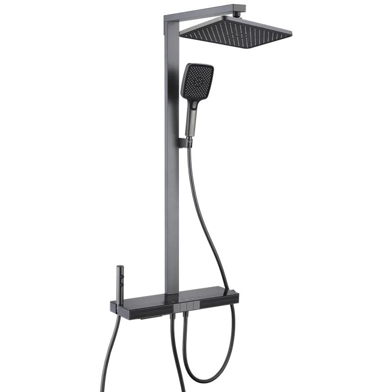 Душова колона з термостатичним змішувачем MX Premium Next-009-J Graphite, 4 режими