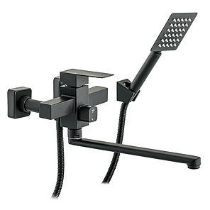 Змішувач для ванни MX KUB-006 чорний з нержавіючої сталі, фото 1