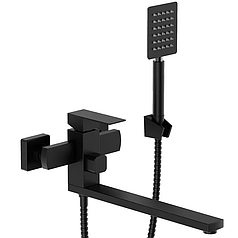 Змішувач для ванни MX KUB-007 Euro Black з нержавіючої сталі