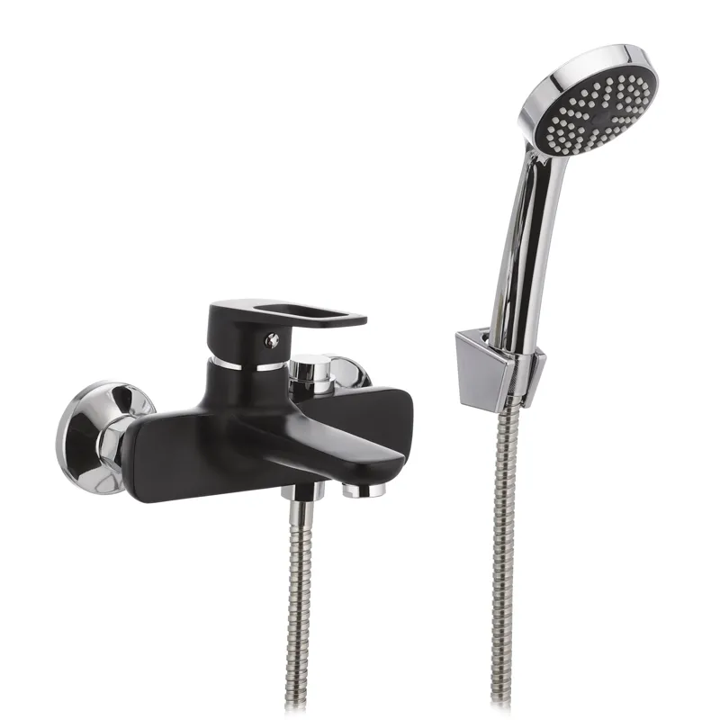 Змішувач для ванни MX NEVADA 009 перемикання кнопкою чорний