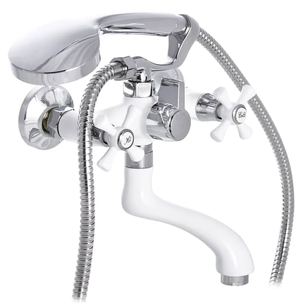 Змішувач для ванни MX OMEGA 142 WHITE, фото 1