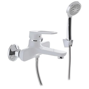 Змішувач для ванни з коротким виливом MX NEVADA 009 EURO Білий, фото 1