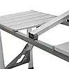 Туристичний складаний алюмінієвий стіл і 4 стільці трансформер для кемпінгу та пікніка 86*67*67 см, фото 9