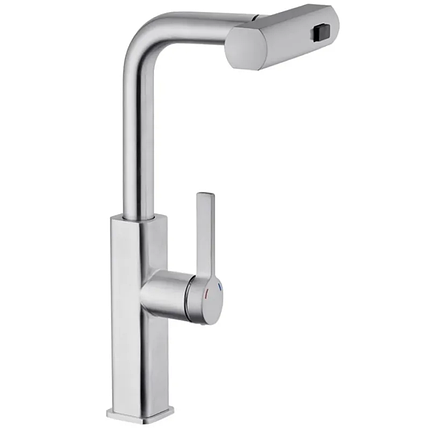 Змішувач для кухні з висувним виливом MX Premium HAMMER 014, фото 1