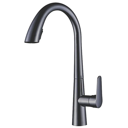 Змішувач для кухні з висувним виливом MX Premium WARTA 014 GRAPHITE, фото 1