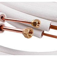 Труба мідна Silmet (4 метри) із ізоляцією розвальцьована з гайками, діаметр труби 1/4 і 1/2 (6 мм і 12 мм), фото 5