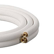 Труба мідна Silmet (4 метри) із ізоляцією розвальцьована з гайками, діаметр труби 1/4 і 1/2 (6 мм і 12 мм), фото 8