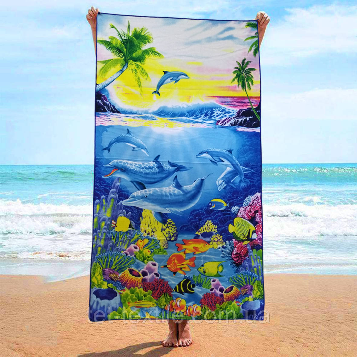 Пляжний рушник швидковисихаючий Colorful Home 70х140см
