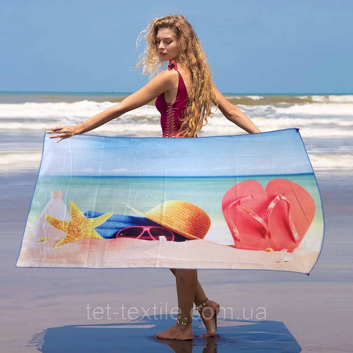 Пляжний рушник швидковисихаючий Colorful Home 70х140см