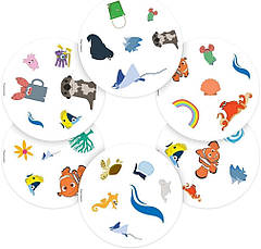 Настільна гра Spot it! Finding DORY (Доббль У пошуках Дорі або Dobble Знайди це) + УКРАЇНСЬКОЮ правила, фото 3