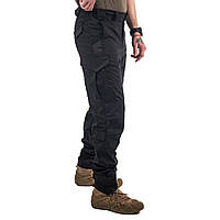 Літні тактичні брюки Delta K-1 ріп-стоп для міста і активного відпочинку чорні
