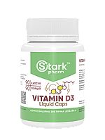 Вітамін D3 Stark Pharm - Stark Vitamin D3 (холекальциферол) Liquid Caps 2000IU (90 рідких капсул)