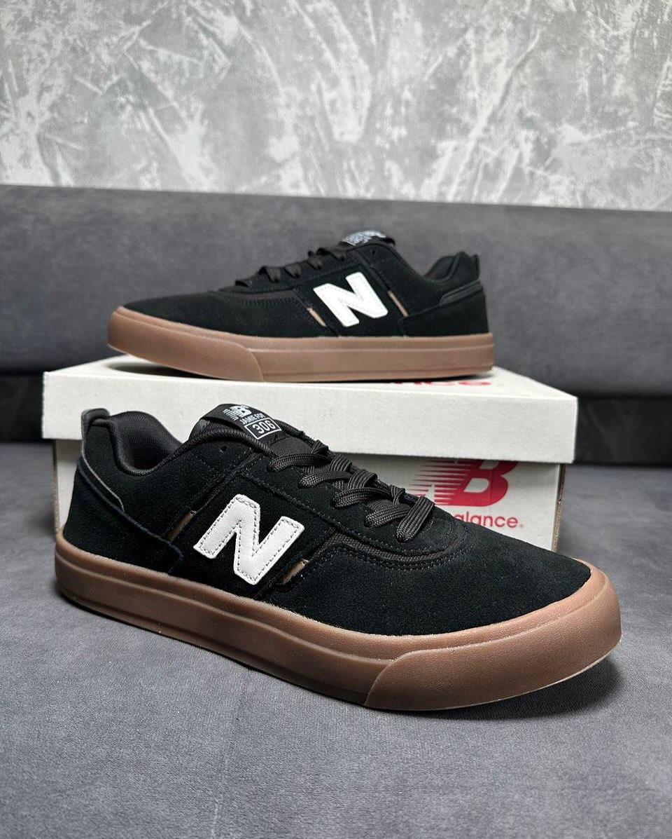 Чоловічі кросівки з натуральної замші / New Balance Numeric/ black, фото 1