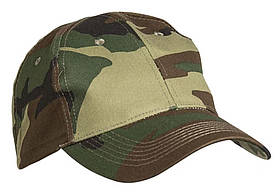 Бейсболка кепка Mil-Tec Woodland 12315020