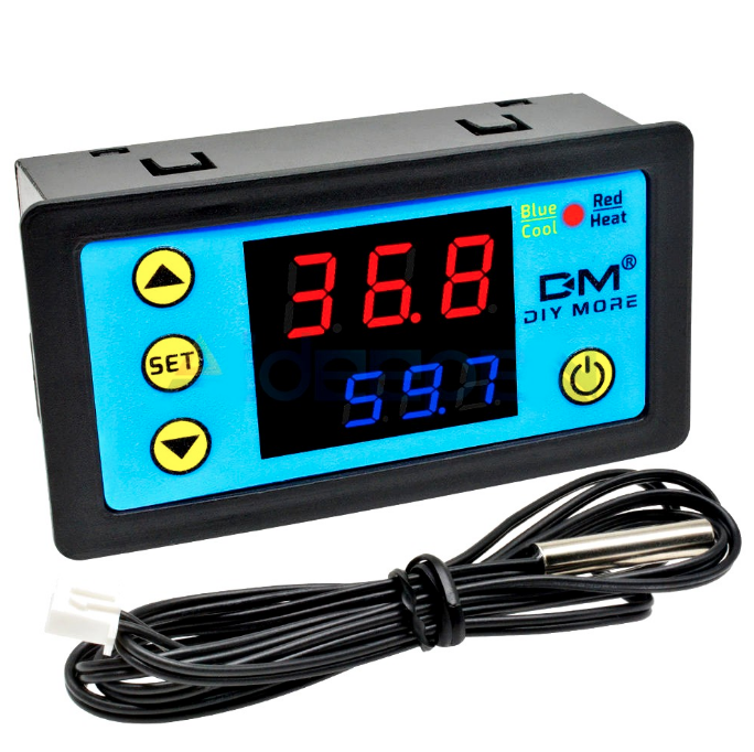 Терморегулятор W3231-DC12 з датчиком температури 12V
