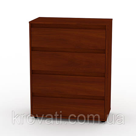 Комод на 4 ящики Компаніт 4 П(направляючі повного висування), Яблуко, фото 1