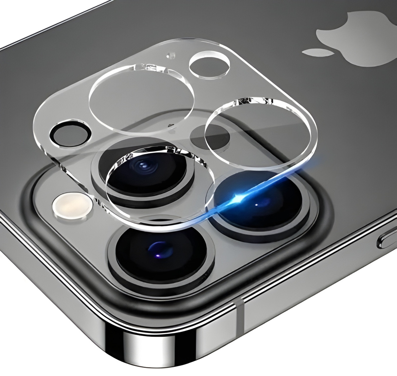 Захисне скло на камеру для iPhone 15 Pro прозоре 9H протиударне для камери