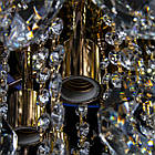 Кришталева люстра на 6 ламп з вбудованим LED підсвічуванням та пультом керування колір золотий PM-P5-E3134/6+6/FG, фото 7