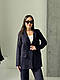 Жіночий строгий костюм з короткими штанами та вилиненим піджаком, фото 3