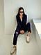 Жіночий строгий костюм з короткими штанами та вилиненим піджаком, фото 5