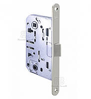 Замок для міжкімнатних дверей під фіксатор Ricardo Borelli WC кевлар 96мм з відповідною планкою SN матовий нікель