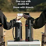 Пляшка-термос великої ємності з ручкою 1,5л NRMEI. Зберігає тепло до 72 годин., фото 8