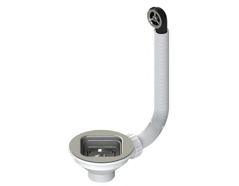 Водозлив (вентиль), сифон для кухонної мийки з переливом, без переливу в асортименті  в наявності