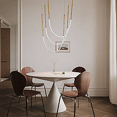 Люстра підвісна бронзова із гибкого каната в стилі арт деко (81-3132-3 AB), фото 4