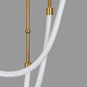 Люстра підвісна бронзова із гибкого каната в стилі арт деко (81-3132-3 AB), фото 2