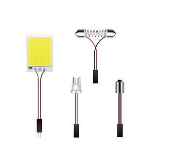 COB 24 Led  панель підсвічування салону автомобіля 12В 6500K з конекторами