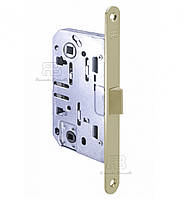 Замок для міжкімнатних дверей під фіксатор Ricardo Borelli WC кевлар 96мм з відповідною планкою SG матова латунь