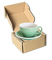 LOVERAMICS EGG Cafe Latte Cup (мінт) чашка і блюдце Латте 300 мл подарункова коробка