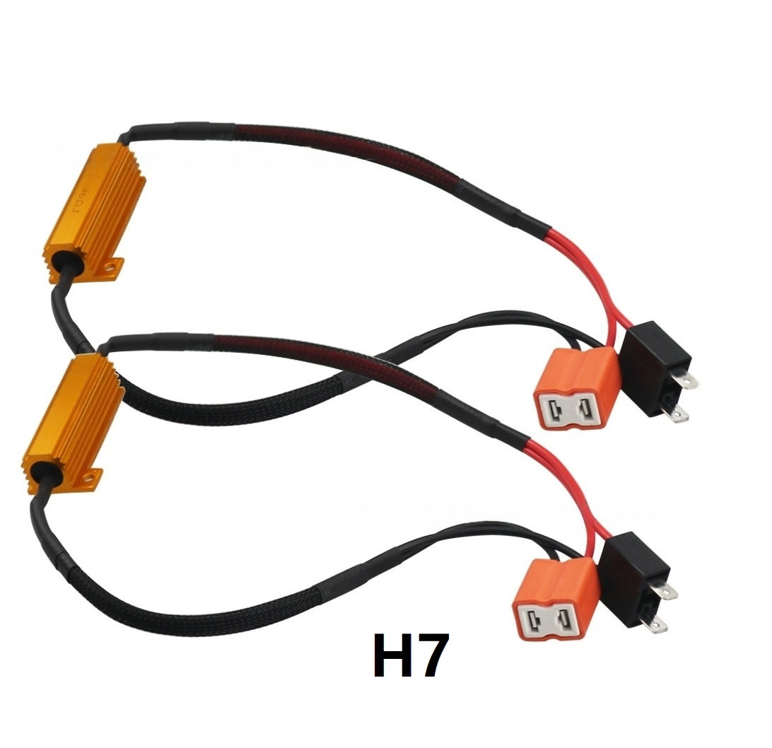 Обманка резистор (CANBUS) H7 для LED ламп 12В 50 Вт 6 Ом (2 штуки комплект)