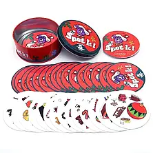 Настільна гра Spot it! Holidays (Доббль Свята: Різдво або Dobble Знайди це) + УКРАЇНСЬКОЮ правила, фото 3