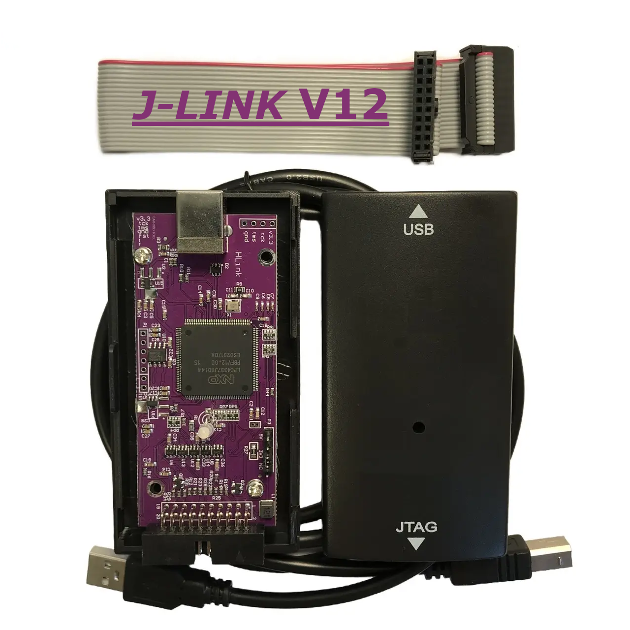 Програматор J-LINK V12 (JTAG) для процесорів ARM, PIC, RISC