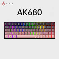 Клавіатура AJAZZ AK680 Pink Black | Brown Switch, HOT-SWAP