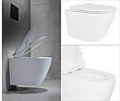 Комплект 5в1: інсталяція Grohe + безобідковий підвісний унітаз Robin, білий + клавіша хром глянцева, фото 9