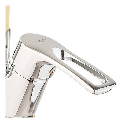 Кухонний змішувач із силіконовим виливом ZX YUB 181 Reflector Ivory, фото 3