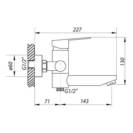 Змішувач для ванни ZX LR73103, фото 3