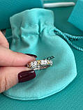 Кільце Тіффані циркони срібло 925 / кільце доріжка, фото 2