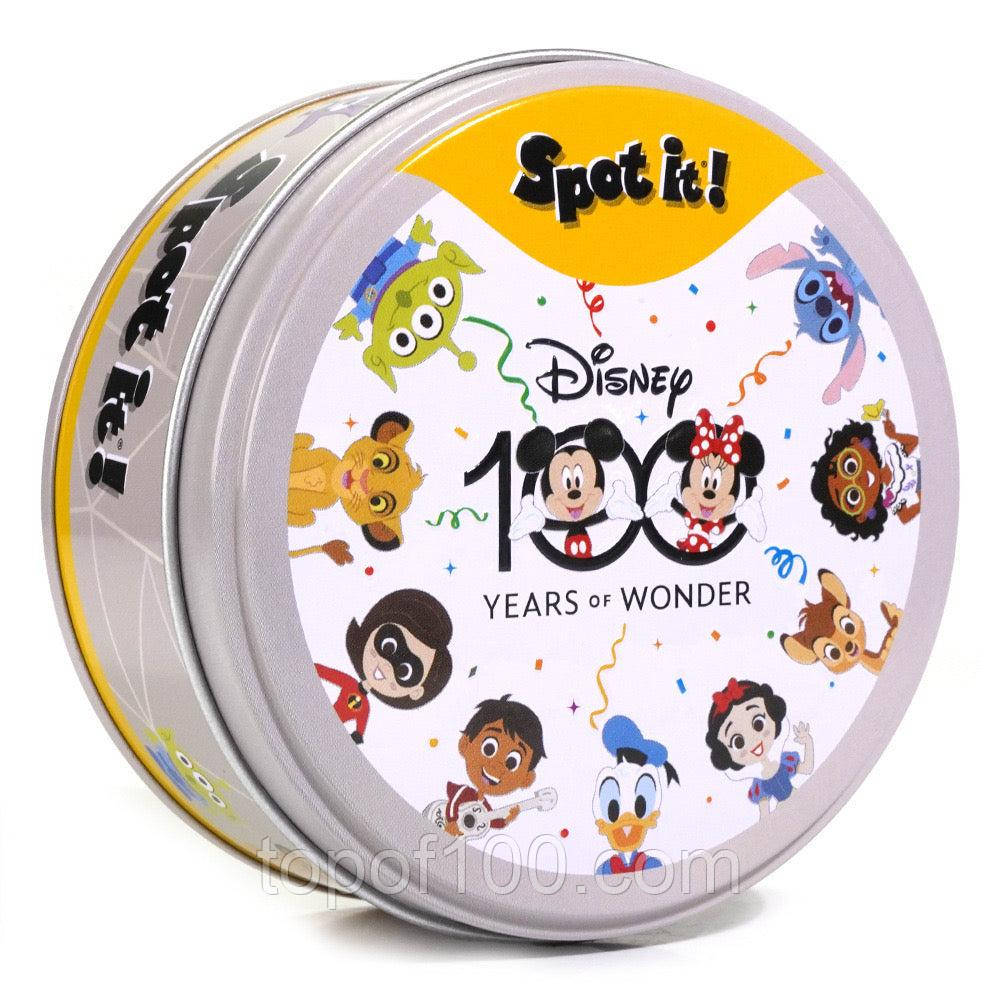 Настільна гра Spot it! Disney 100 Years of Wonder (Доббль Дісней 100 років чудес або Dobble Знайди це - Жовта) + УКР