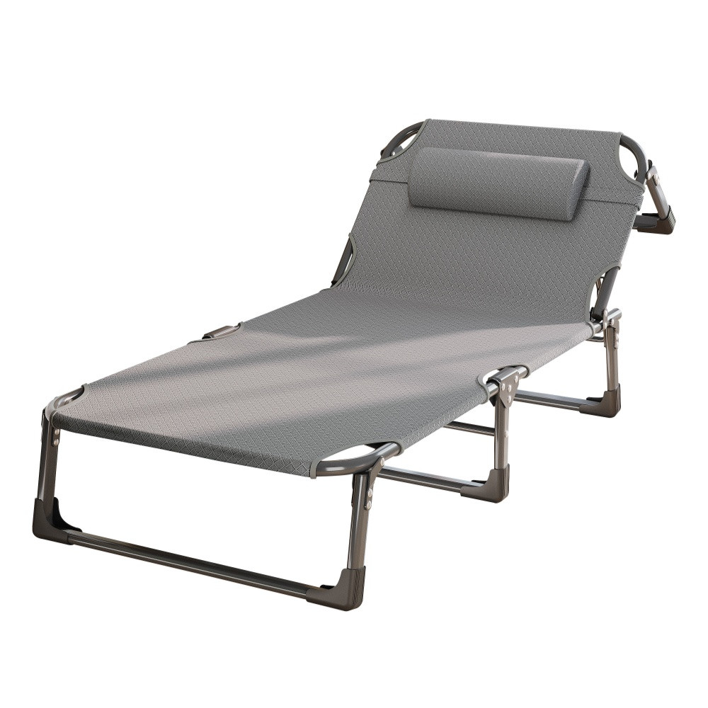 Розкладне ліжко шезлонг WCG FB-S03 розкладачка лежак з підголовником для відпочинку на природі кемпінговий, фото 1