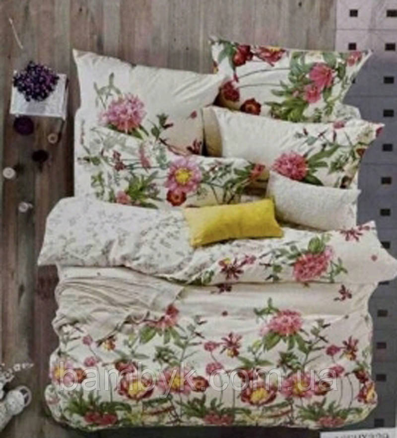 Постільна білизна Word of Dream кольоровий сатин delux преміум бавовняне євро розмір Туреччина