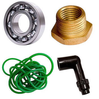 Підшипники, бензошланги, насвічники