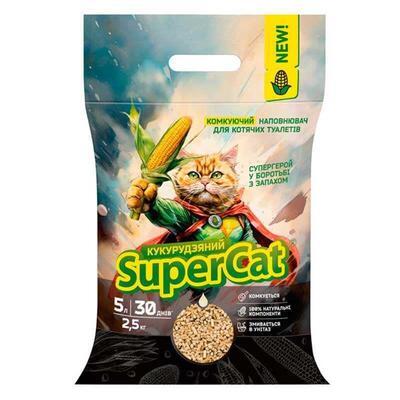 Наповнювач для туалету Collar SuperCat кукурудзяний, 2,5 кг (5 л)