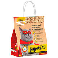 Наповнювач для котячого туалету, комкуючий 2,1 кг (СуперКет) SuperCat