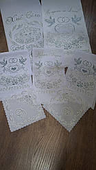 Набір весільних рушників в срібному кольорі, рушники на весілля, вінчання